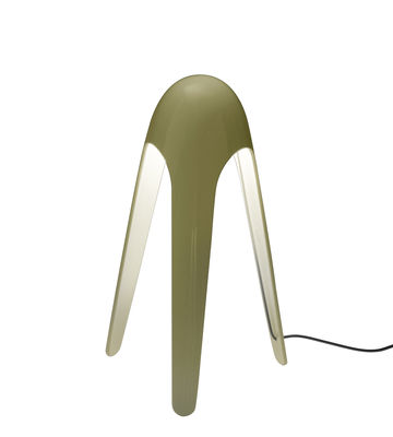 Martinelli Luce - Lampe de table Cyborg en Métal, Aluminium verni - Couleur Vert - 175 x 34.76 x 31 