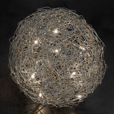 Luminaire - Lampes de table - Lampe Fil de Fer Outdoor / LED - Ø 50 cm - Catellani & Smith - Aluminium - Aluminium
