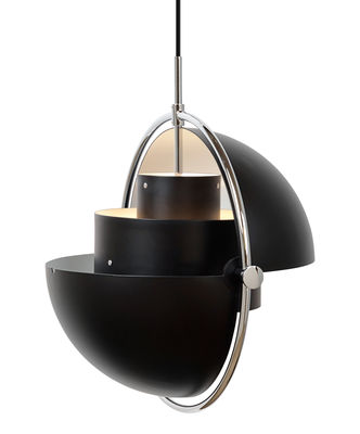 Gubi - Suspension Multi-Lite en Métal - Couleur Noir - 400 x 38 x 5.7 cm - Designer Louis Weisdorf -