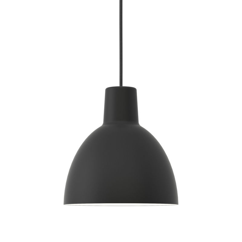 Lighting - Pendant Lighting - Toldbod Pendant metal black / Ø 25 cm - Aluminium - Louis Poulsen - Black - Aluminium