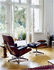 Poltrona girevole Lounge Chair - / Eames, 1956 - Ciliegio / girevole di Vitra