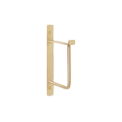Furniture - Coat Racks & Pegs - Hang Rack Towel rail - / Metal - H 19 cm by Ferm Living - Brass - Solid brass