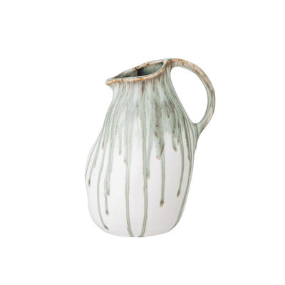 Bloomingville - Vase Vases en Céramique, Grès - Couleur Blanc - 22.1 x 22.1 x 19 cm - Made In Design