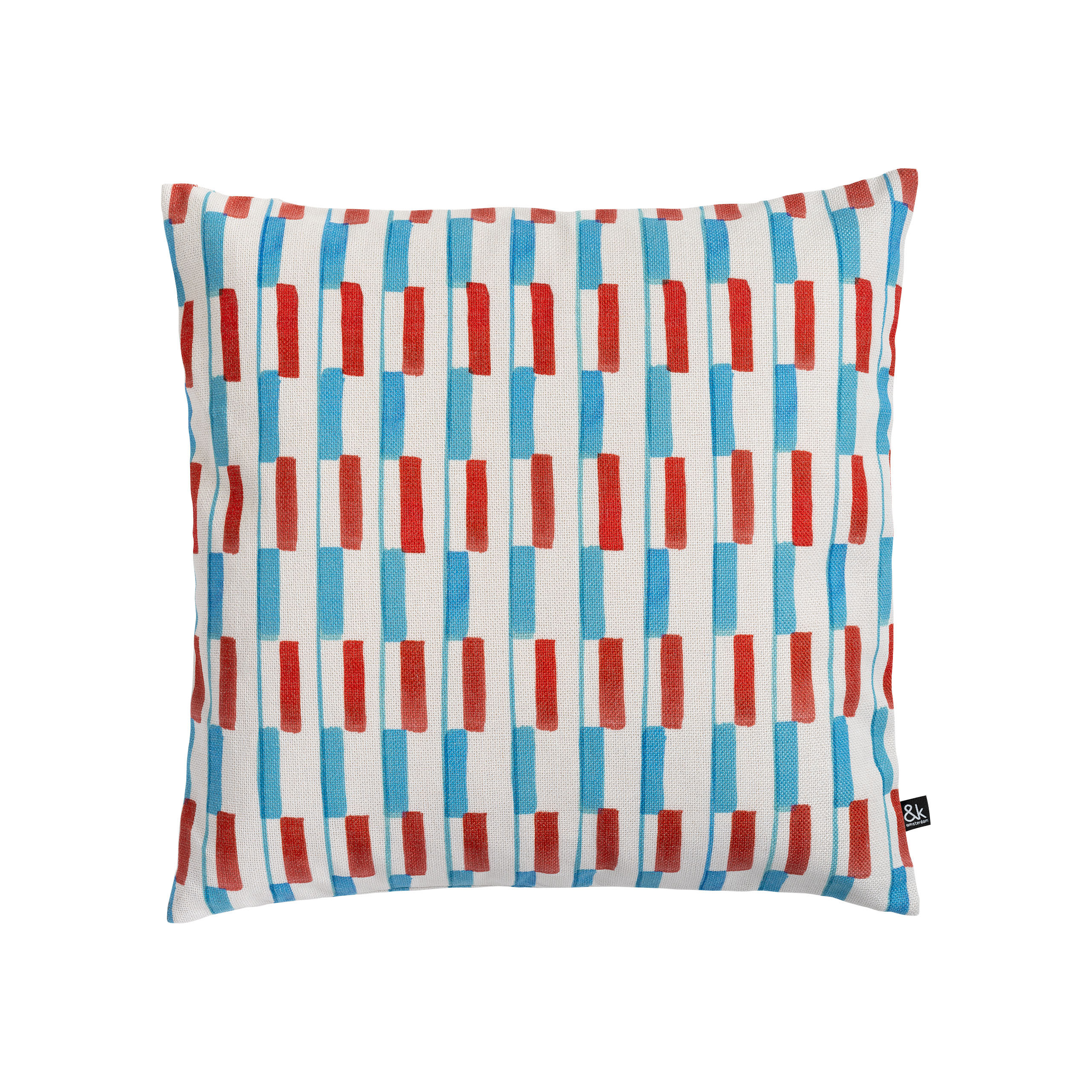 Red and blue cushions fashion