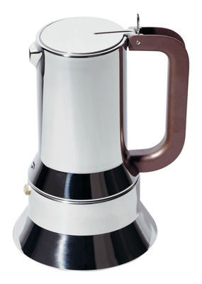 Tavola - Caffè - Caffettiera espresso italiano 9090 - da 3 a 6 tazze di Alessi - da 3 a 6 tazze - Acciaio inossidabile