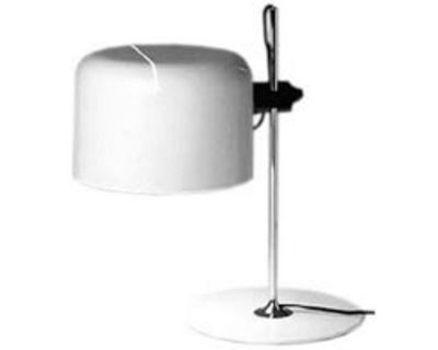 O luce - Lampe de table en Métal, Métal verni - Couleur Blanc - 30 x 50 x 35 cm - Designer Joe Colom