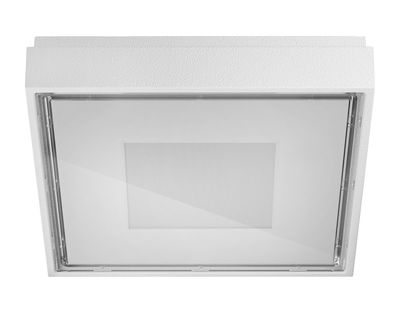 Lighting - Wall Lights - Box Outdoor wall light - 11 x 11 cm by Panzeri - White - Aluminium, Thermoplastic
