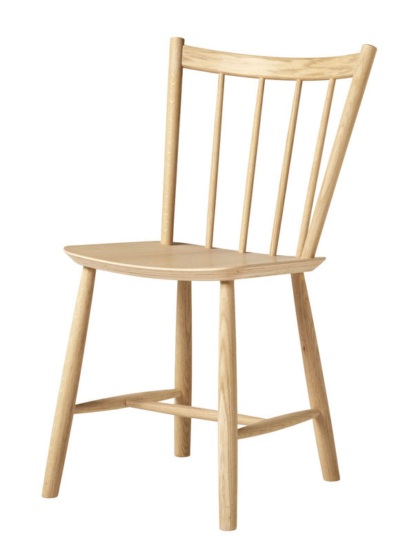 Furniture - Chairs - J41 Chair natural wood / Wood - Hay - Matt lacquered oak - Lacquered oak