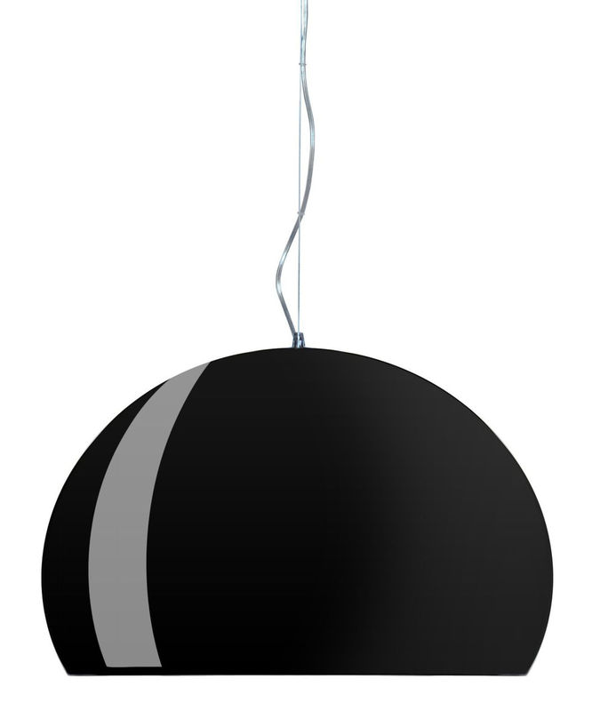 Lighting - Pendant Lighting - FL/Y Pendant plastic material black - Kartell - Black - PMMA
