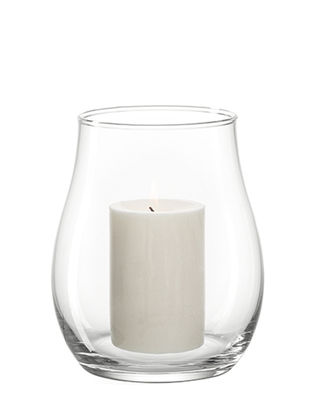 Decoration - Candles & Candle Holders - Giardino Candle holder - H 18 cm by Leonardo - H 18 cm / Transparent - Glass