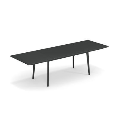 Outdoor - Garden Tables - Plus4 Extending table - / Steel - 160 to 270 cm by Emu - Antique Iron - Varnished steel