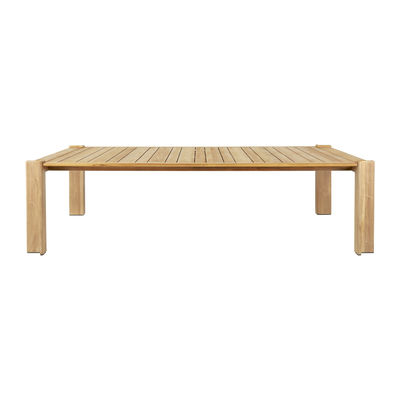 Outdoor - Garden Tables - Atmosfera Rectangular table - / 281 x 105 cm - 8 people / Teak by Gubi - 281 x 105 cm / Teak - Certified solid teak