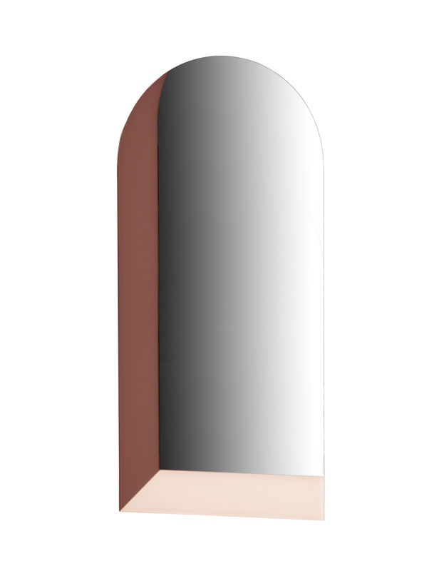Decoration - Mirrors - Linna Large Wall mirror glass pink / H 103 cm - ENOstudio - Burgundy & pink - Mirror