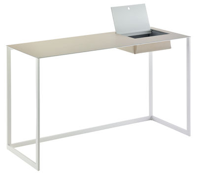 Bureau Calamo Zanotta Blanc Gris Made In Design