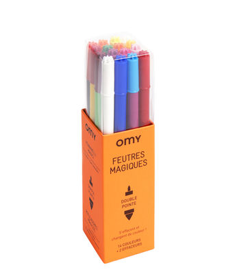 Decoration - Children's Home Accessories - Felts - Magic / Batch of 16 by OMY Design & Play - Multicoloured - Plastic material
