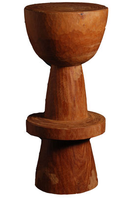 Furniture - Bar Stools - Ball Bar stool - Wood - H 74 cm by Pols Potten - Natural wood - Wood
