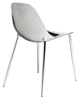 Furniture - Chairs - Mammamia Chair - Metal shell & legs by Opinion Ciatti - Chromed - Aluminium, Metal