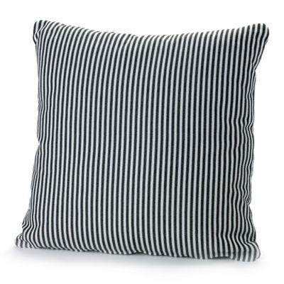 Decoration - Cushions & Poufs - Fish & Fish Outdoor cushion - 50 x 50 cm by Serax - Black & white stripes - Fabric