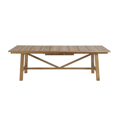 Outdoor - Garden Tables - Synthesis Extending table - / L 230 to 300 cm - Teak by Unopiu - Teak - Teak
