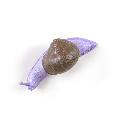 Arredamento - Appendiabiti  - Appendiabiti Snail Awake - / Escargot - Resina di Seletti - Viola & marrone - Resina