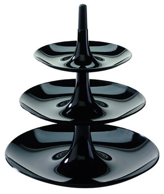Tableware - Trays and serving dishes - Babell Presentation dish - Ø 31,4 x H 34 cm by Koziol - Black - Polypropylene