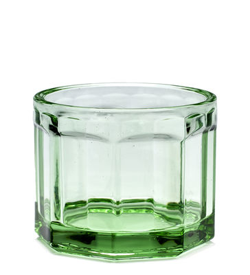 Tavola - Bicchieri  - Bicchiere Fish & Fish Small / 16 cl - Serax - Verde trasparente - Vetro pressato
