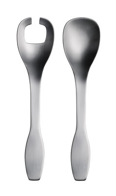 Tableware - Cutlery - Collective Tools Salad servers by Iittala - Brushed steel - Stainless steel