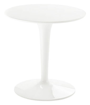 Kartell - Table d'appoint Tip Top en Plastique, PMMA - Couleur Blanc - 52 x 52 x 51 cm - Designer Ph
