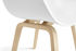 Fauteuil About a chair AAC22 / Plastique & chêne verni mat - Hay