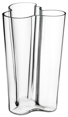 Déco - Vases - Vase Aalto / H 25 cm - Iittala - Transparent - Verre soufflé bouche