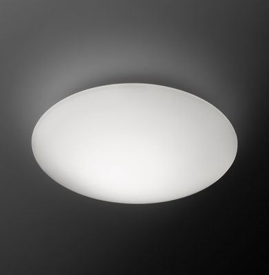 Luminaire - Appliques - Applique Puck Ø 16 cm / Plafonnier - Vibia - Ø 16 cm / Blanc - Verre soufflé