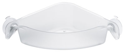 Dekoration - Badezimmer - Boks Aufbewahrungsbehälter Eckelement - mit Saugnäpfen - Koziol - Transparent - Plastikmaterial