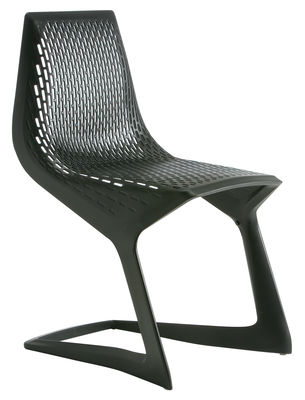Möbel - Stühle  - Myto Stapelbarer Stuhl - Plank - Schwarz - Plastikmaterial