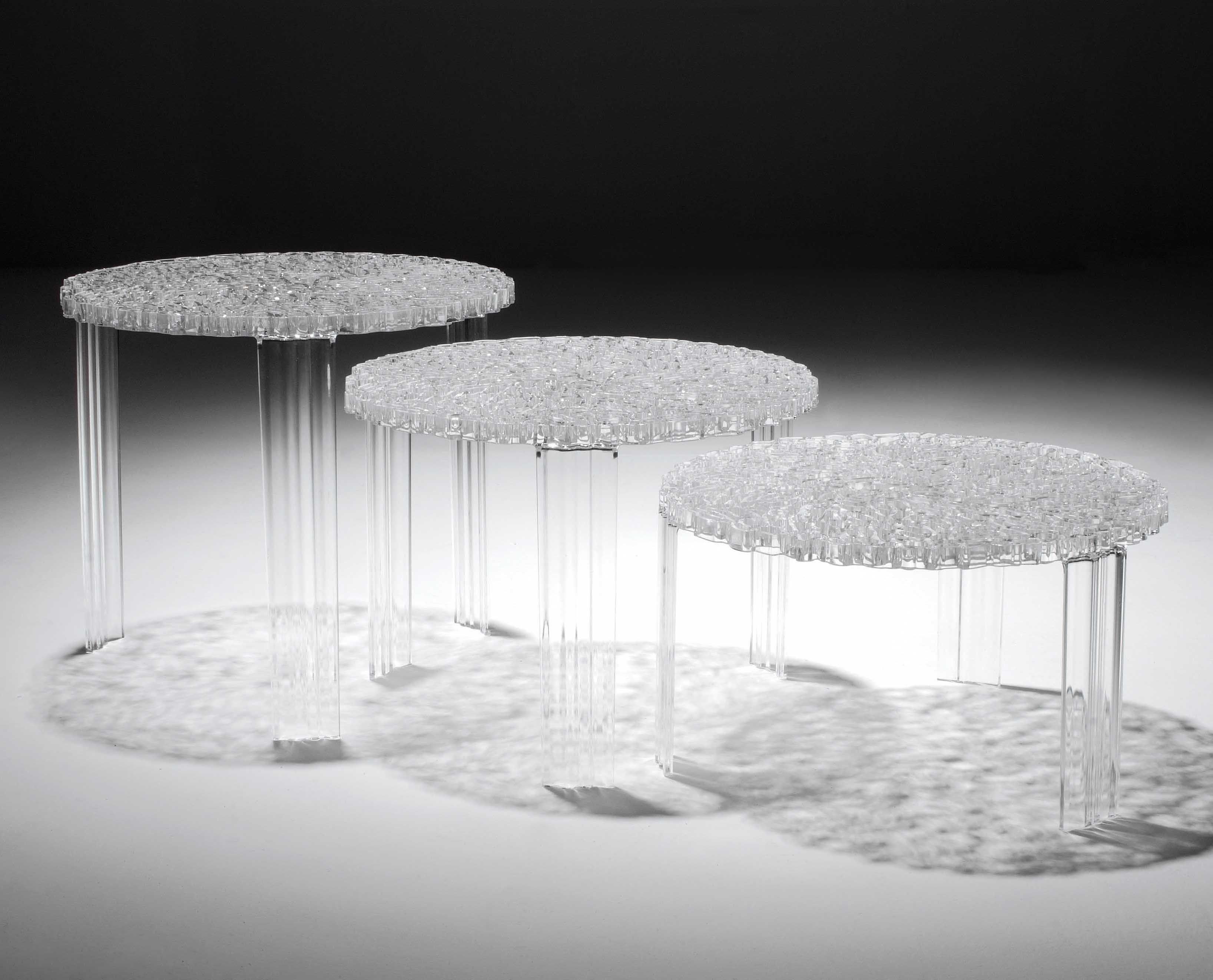 Kartell T-Table Alto Coffee table - crystal | Made In Design UK