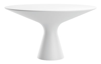 Furniture - Dining Tables - Blanco Table - Ø 130 cm by Zanotta - White - Cristalplant