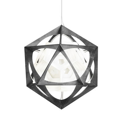 Illuminazione - Lampadari - Sospensione OE Quasi - LED / Ø 75 cm di Louis Poulsen - Metallo scuro / Bianco - Alluminio decapato, policarbonato