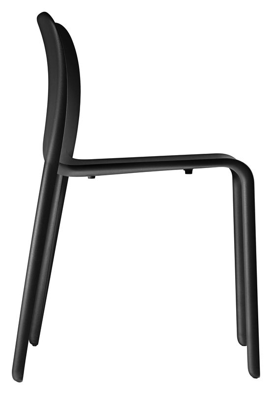 Möbel - Stühle  - Stapelbarer Stuhl First Chair plastikmaterial schwarz - Magis - Schwarz - Polypropylen