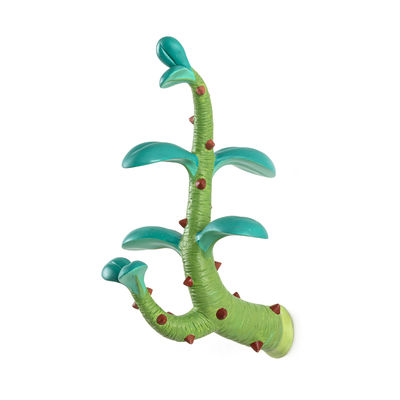 Arredamento - Appendiabiti  - Appendiabiti Sprout Large - / H 29 cm - Resina di Seletti - Verde - Resina