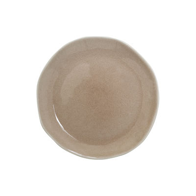 Jars Céramistes - Assiette à dessert Maguelone en Céramique, Grès émaillé - Couleur Rose - 20.8 x 20