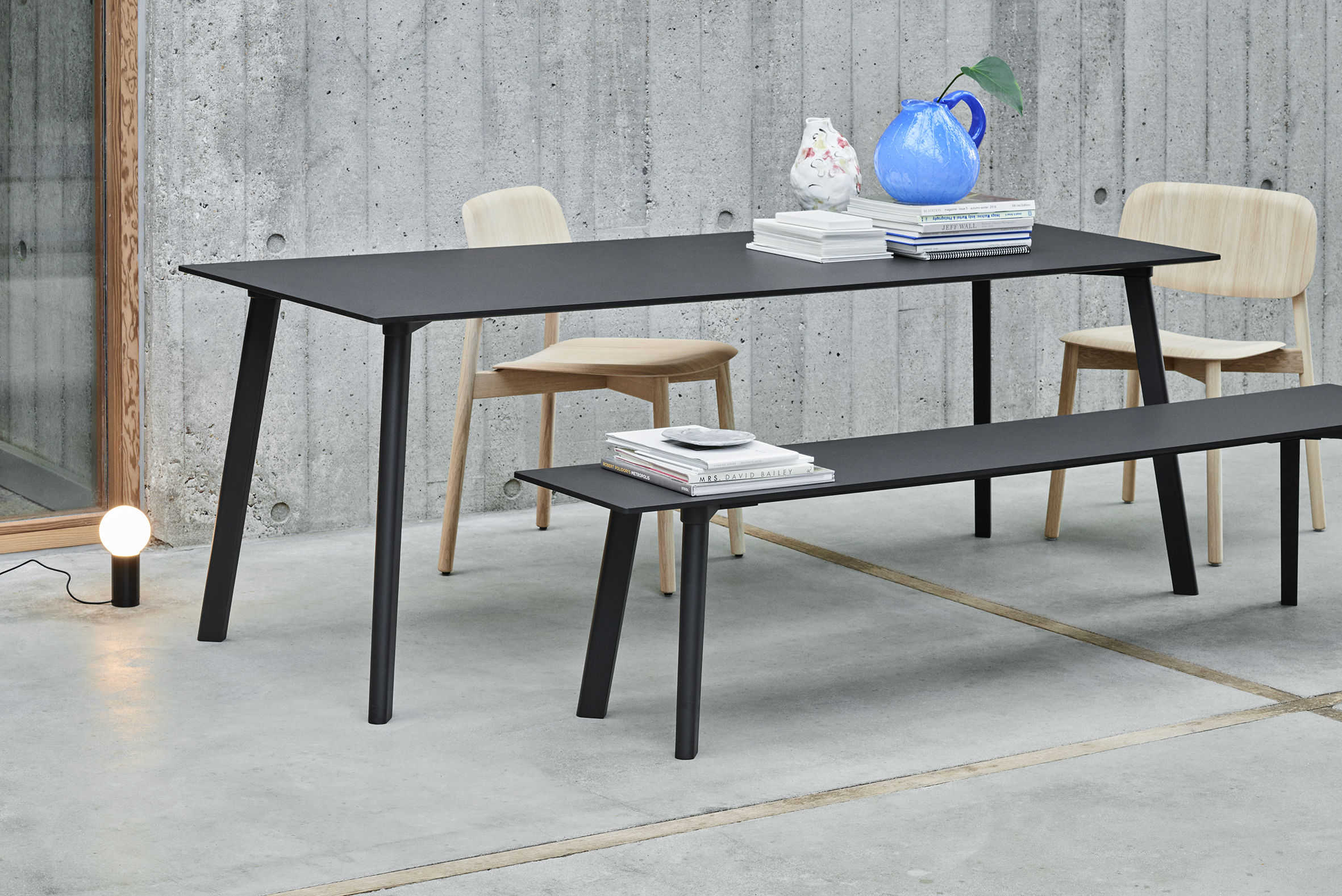 Copenhague CPH DEUX 210 Table 200 x 75 cm Black by Hay