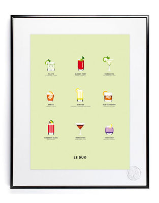 Déco - Objets déco et cadres-photos - Affiche Le Duo - Cocktails / 40 x 50 cm - Image Republic - Cocktails - Papier