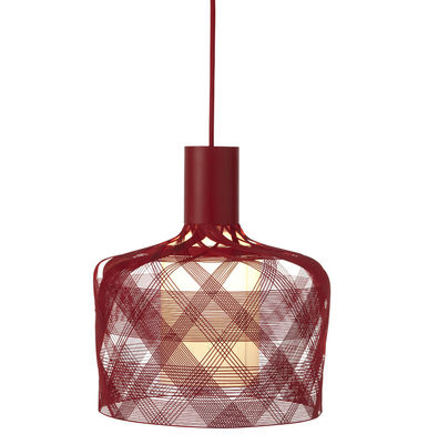 Lighting - Pendant Lighting - Antenna Pendant by Forestier - Red - Metal, Textile