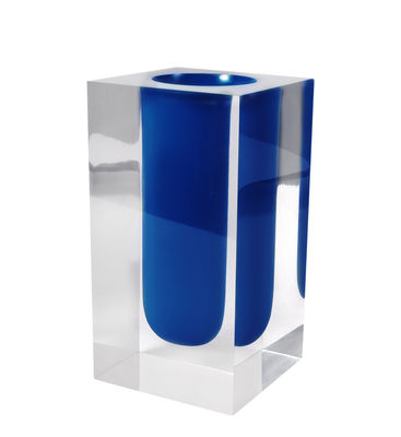 Decoration - Vases - Bel Air Test Tube Vase - / Acrylic - Tube by Jonathan Adler - Cobalt blue / Transparent - Acrylic