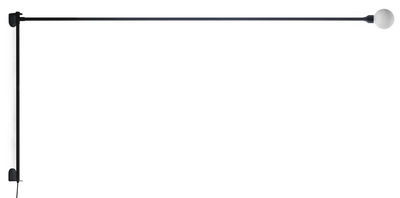 Arredamento - Mobili Ados  - Applique con presa Potence pivotante by Charlotte Perriand - / Riedizione 1938 - L 200 cm di Nemo - Nero - metallo verniciato, Vetro