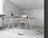 Bureau Arco / Verre et bois - 150 x 75 cm - Design House Stockholm