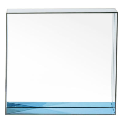 Kartell - Miroir mural Only me en Plastique, PMMA - Couleur Bleu - 50 x 50 x 50 cm - Designer Philip