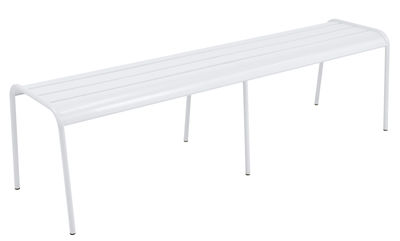 Furniture - Benches - Monceau XL Bench - L 160 cm / 3 to 4 seaters by Fermob - Cotton white - Painted steel