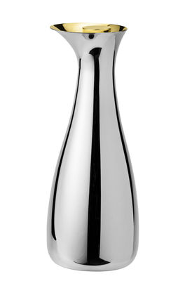 Tableware - Water Carafes & Wine Decanters - Foster Carafe - / with stopper - 1 L by Stelton - Steel & golden - Stainless steel