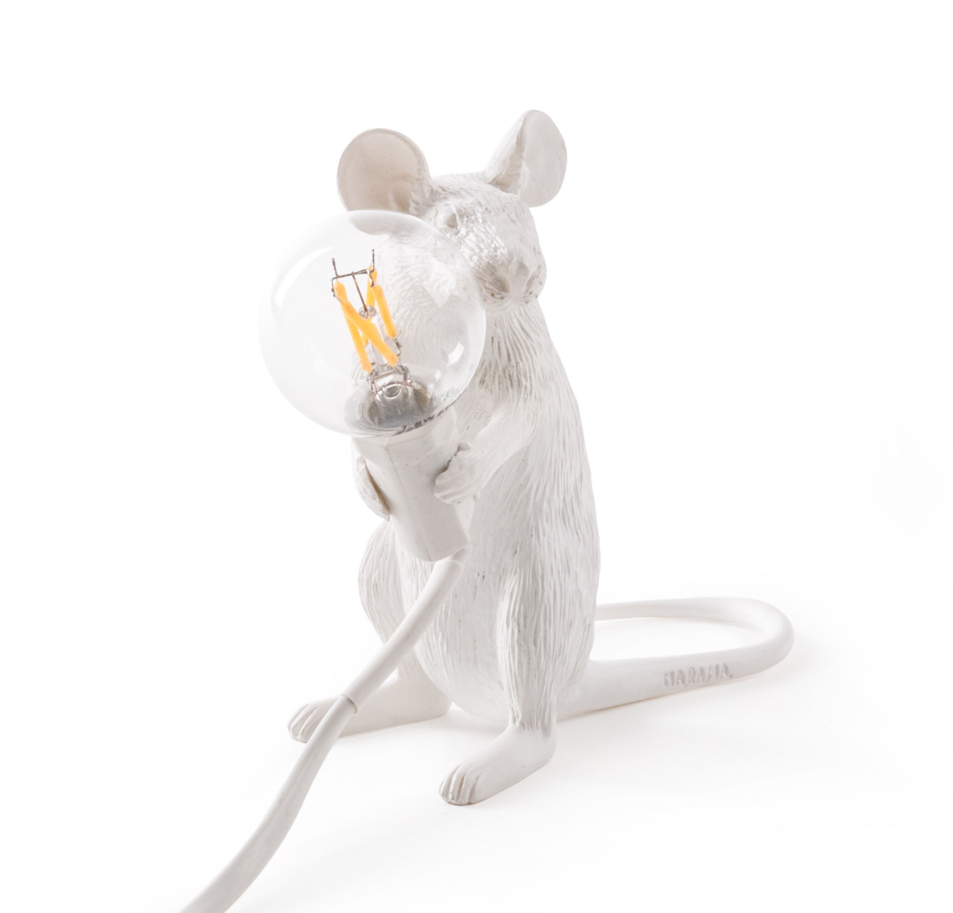 Lampe Mouse Debout Blanc Seletti 