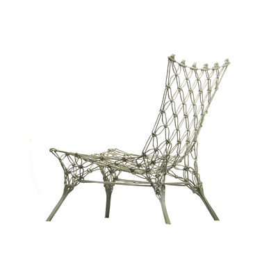 Arredamento - Poltrone design  - Poltrona Knotted chair - / Marcel Wanders, 1996 - Corda ricoperta di resina di Cappellini - Beige - Corda indurita con resina epossidica, Fibra di carbonio